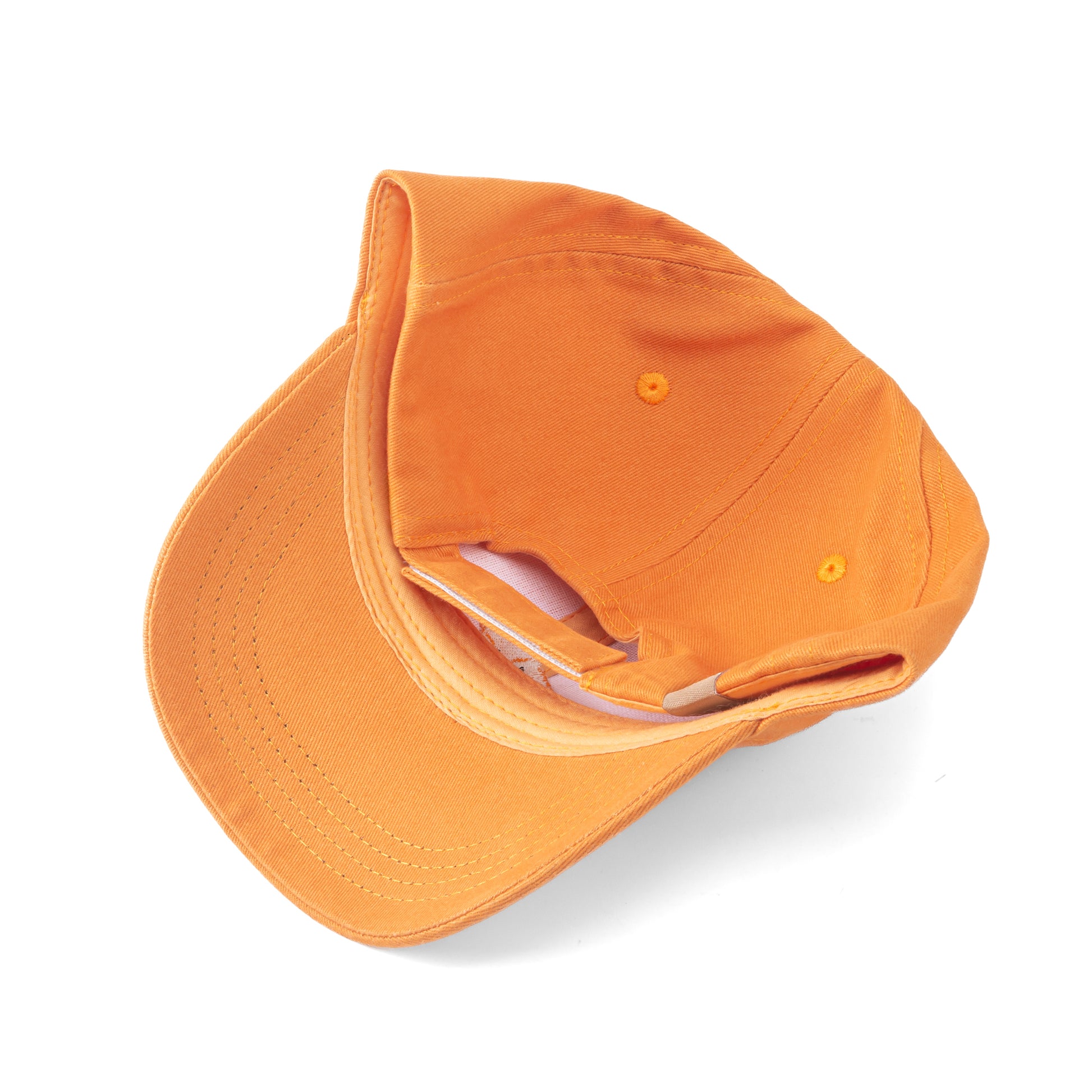 Vintage Orange Kids Baseball Hat: Little Fox, Soft Cotton (3-6/7 Years)