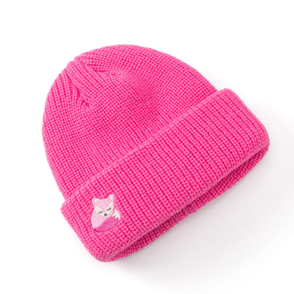 Girls Purple Beanie for Ages 3 to 10 Years, Premium Quality Winter Essential