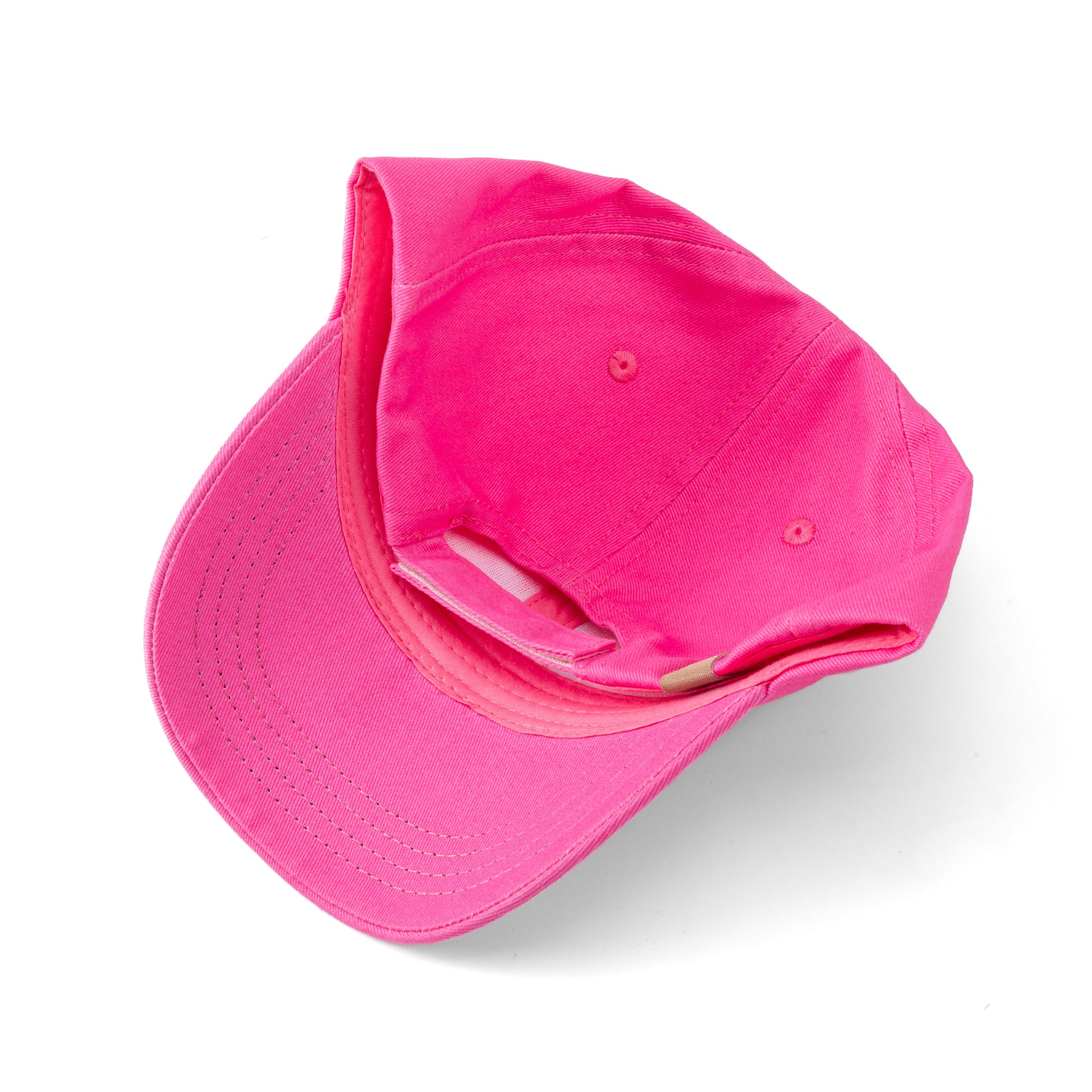 Girls' Hot Pink Baseball Hat- Cotton Fox Patch Cap (3-6/7Years)