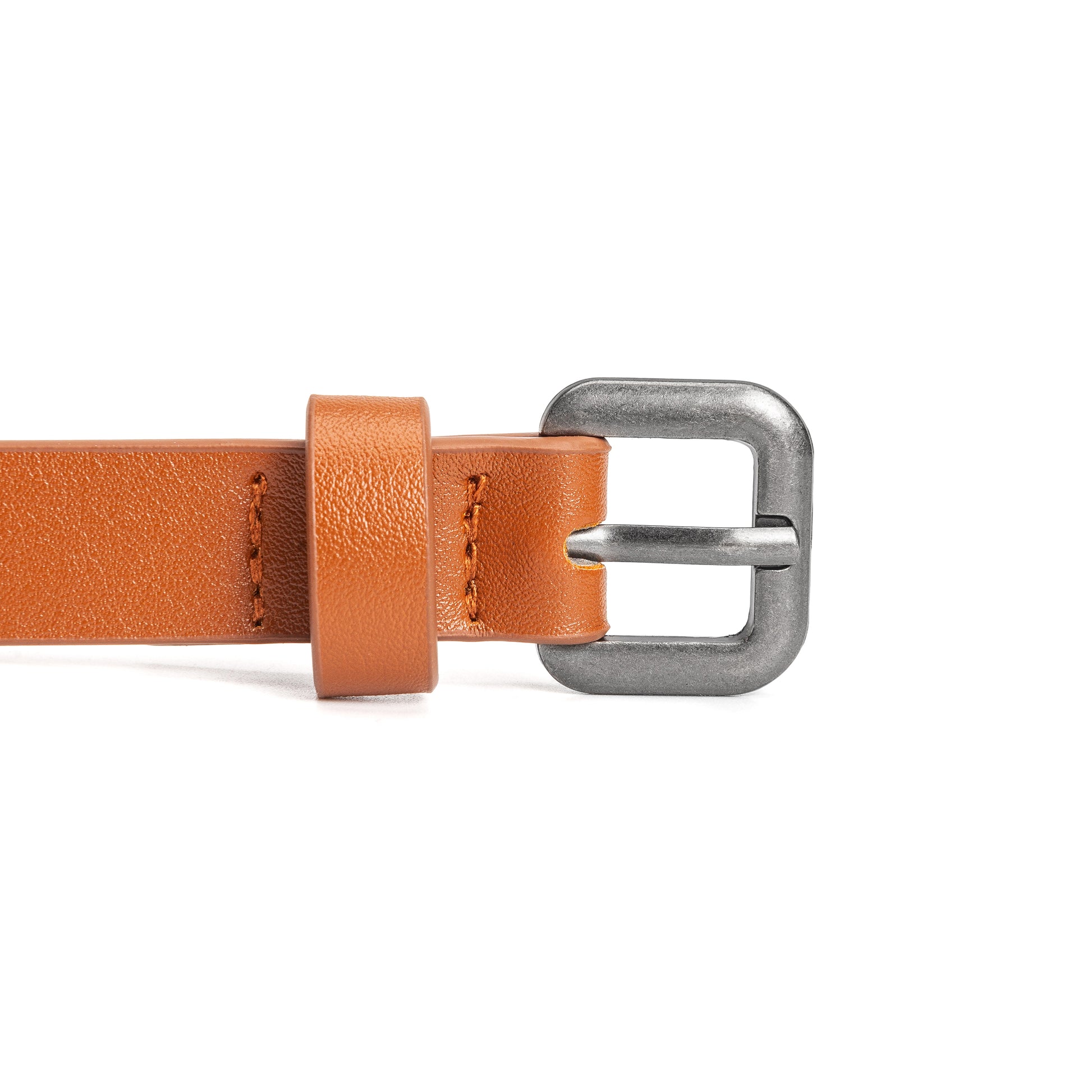 Kids Boho Leather Belt with Floral Embroidery Pattern for Girls 4-14 Years
