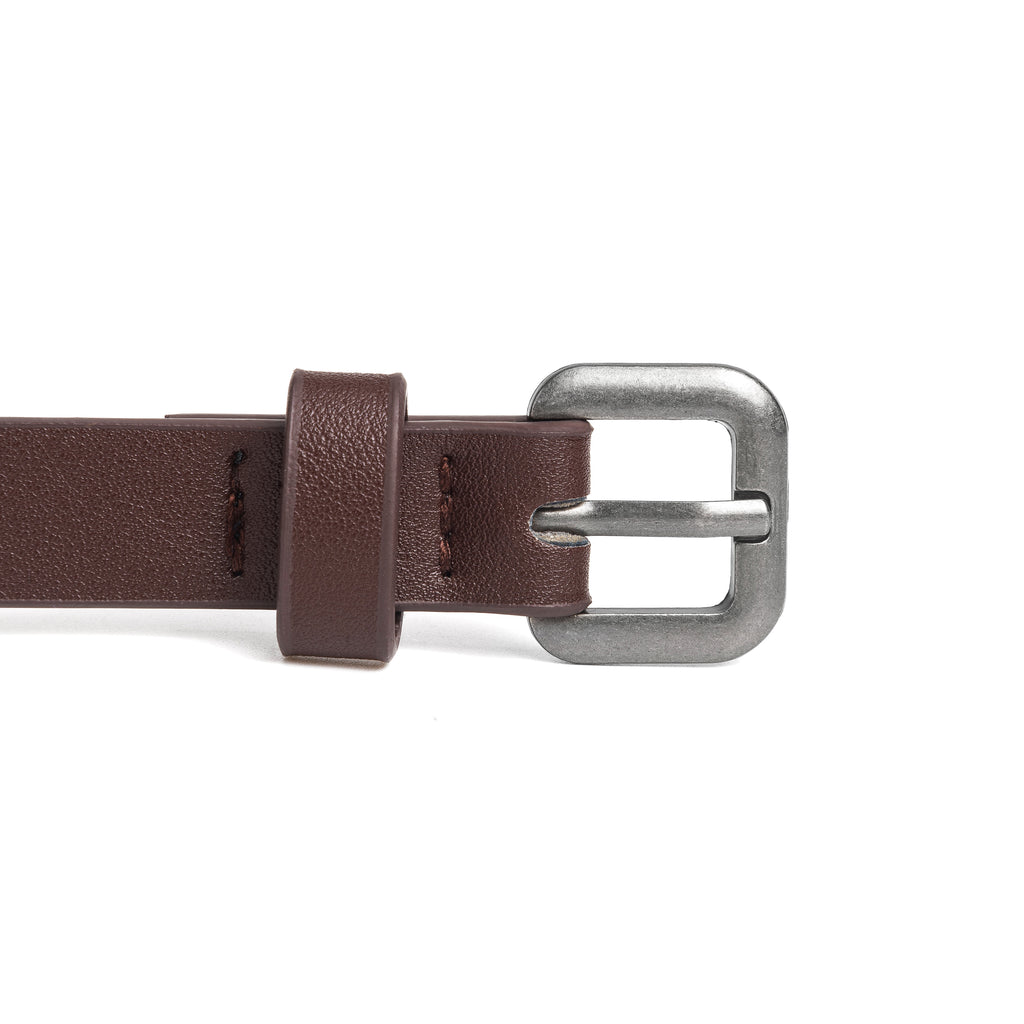 Kids Boho Leather Belt with Floral Embroidery Pattern for Girls 4-14 Years