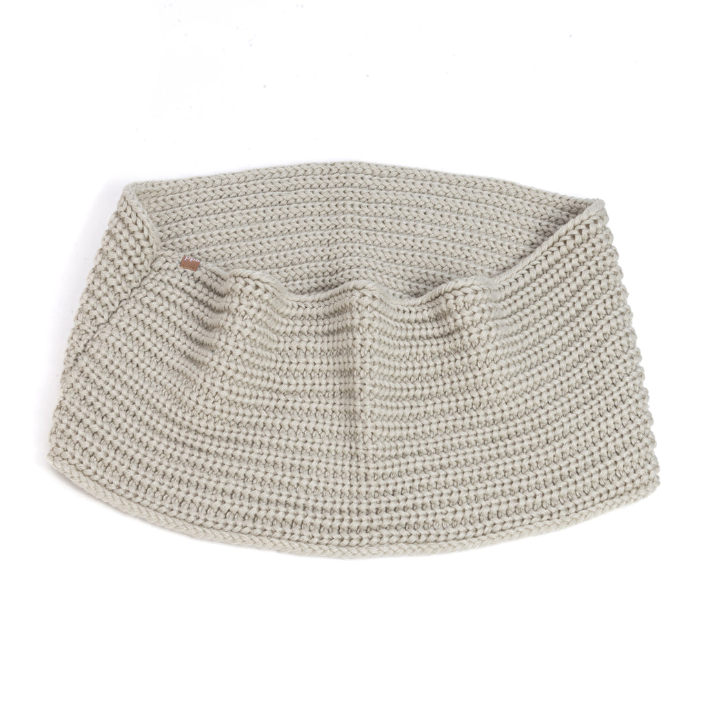 Kids Knitted Infinity Scarf - Heather Grey - One Size, Unisex