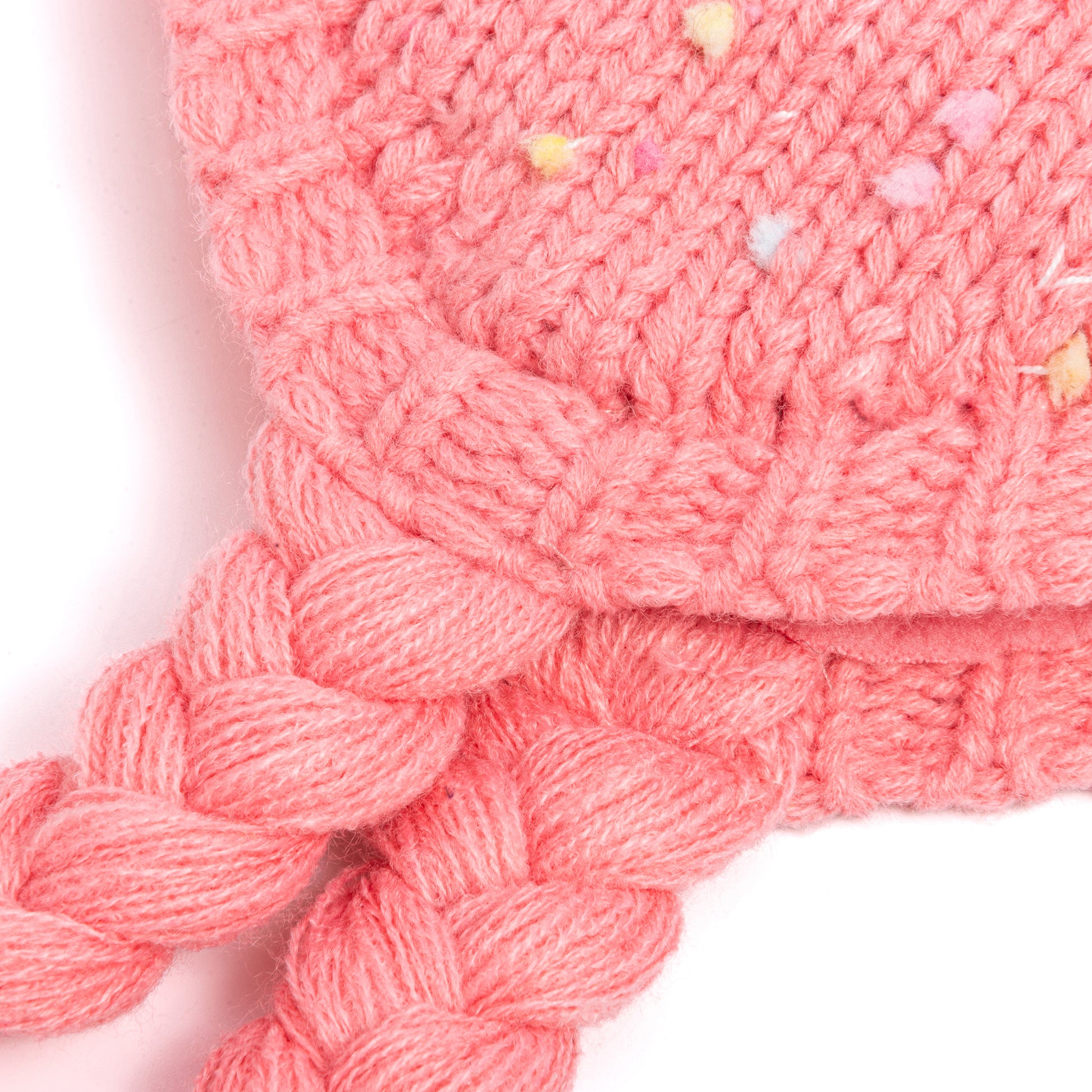Girls Warm Knit Earflap Hat, Fleece Lined Cold-Weather Essential for Kids 1-12 Years