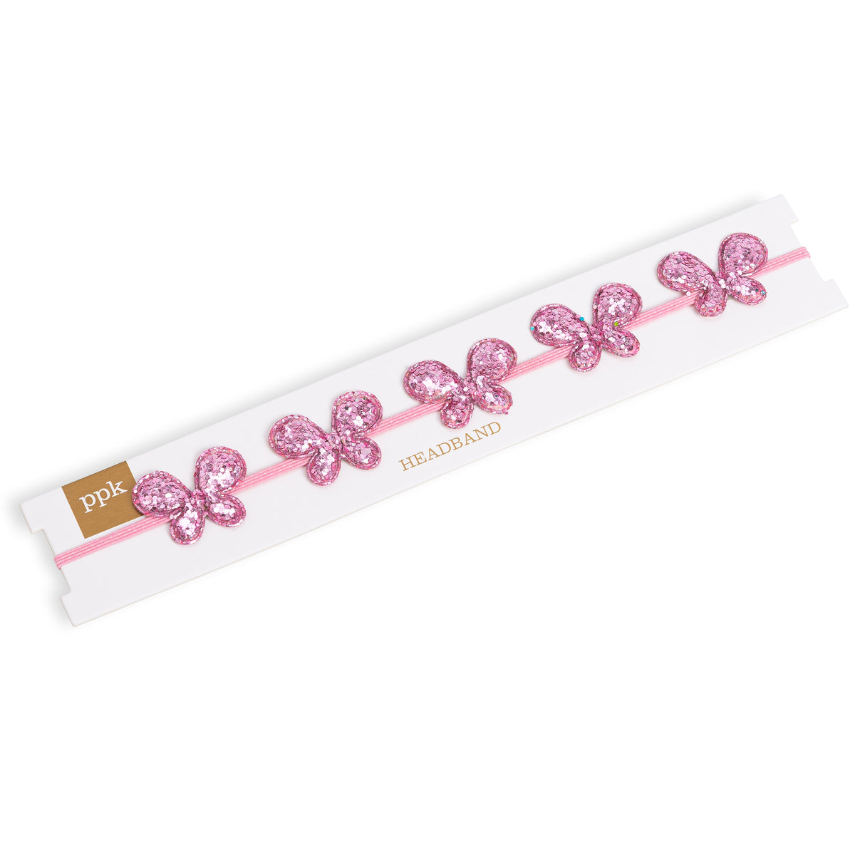 Little Girls Sparkly Butterfly Headband- Toddlers and Kids 3-8 Years