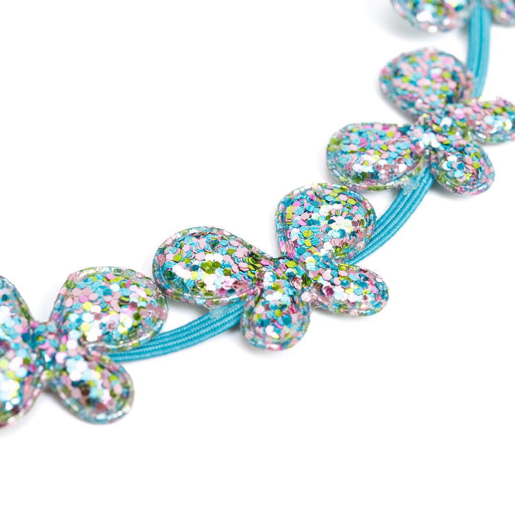 Little Girls Sparkly Butterfly Headband- Toddlers and Kids 3-8 Years