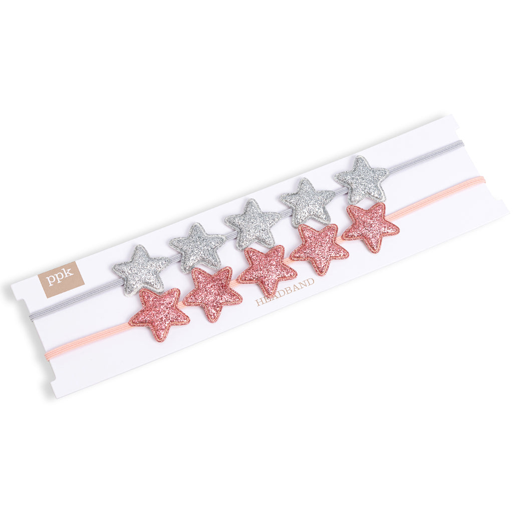 Glitter Star Headband for Girls All Ages