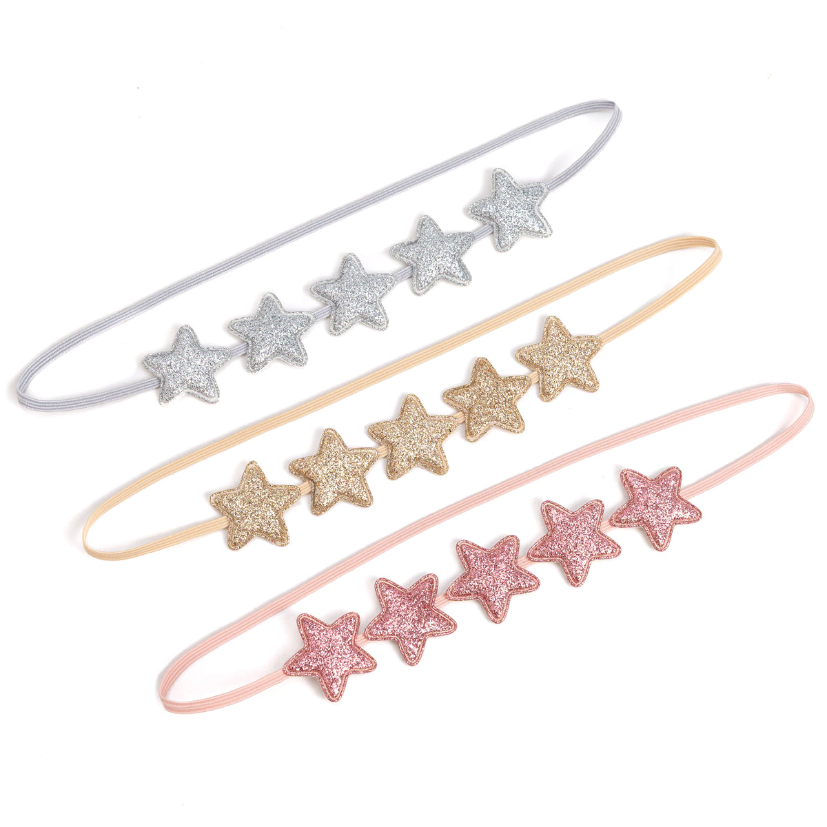 Glitter Star Headband for Girls All Ages