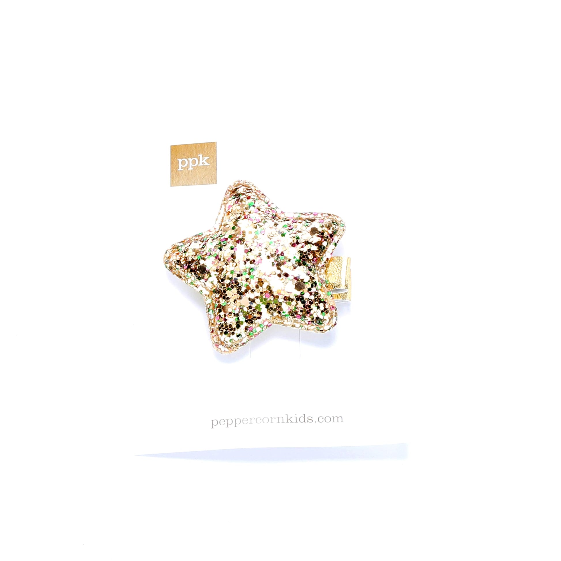 Kids Glitter Sparkle Star Hair Clip - Festive Dress-Up Clips for Girls 3+