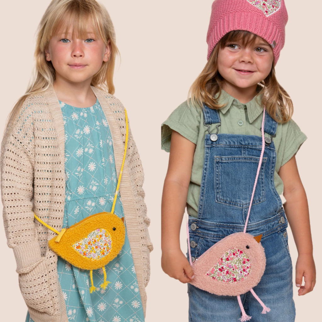 Plush Bird Chick Crossbody Bag for Toddlers, Little Girls, Kids Age 3-8Y