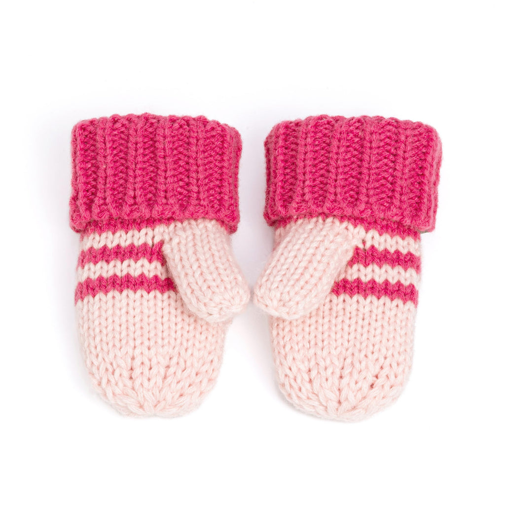 Heart Design Winter Hat Set with Cute Animal Mittens for Girls 1-6 Years, Fleece-Lined for Comfort
