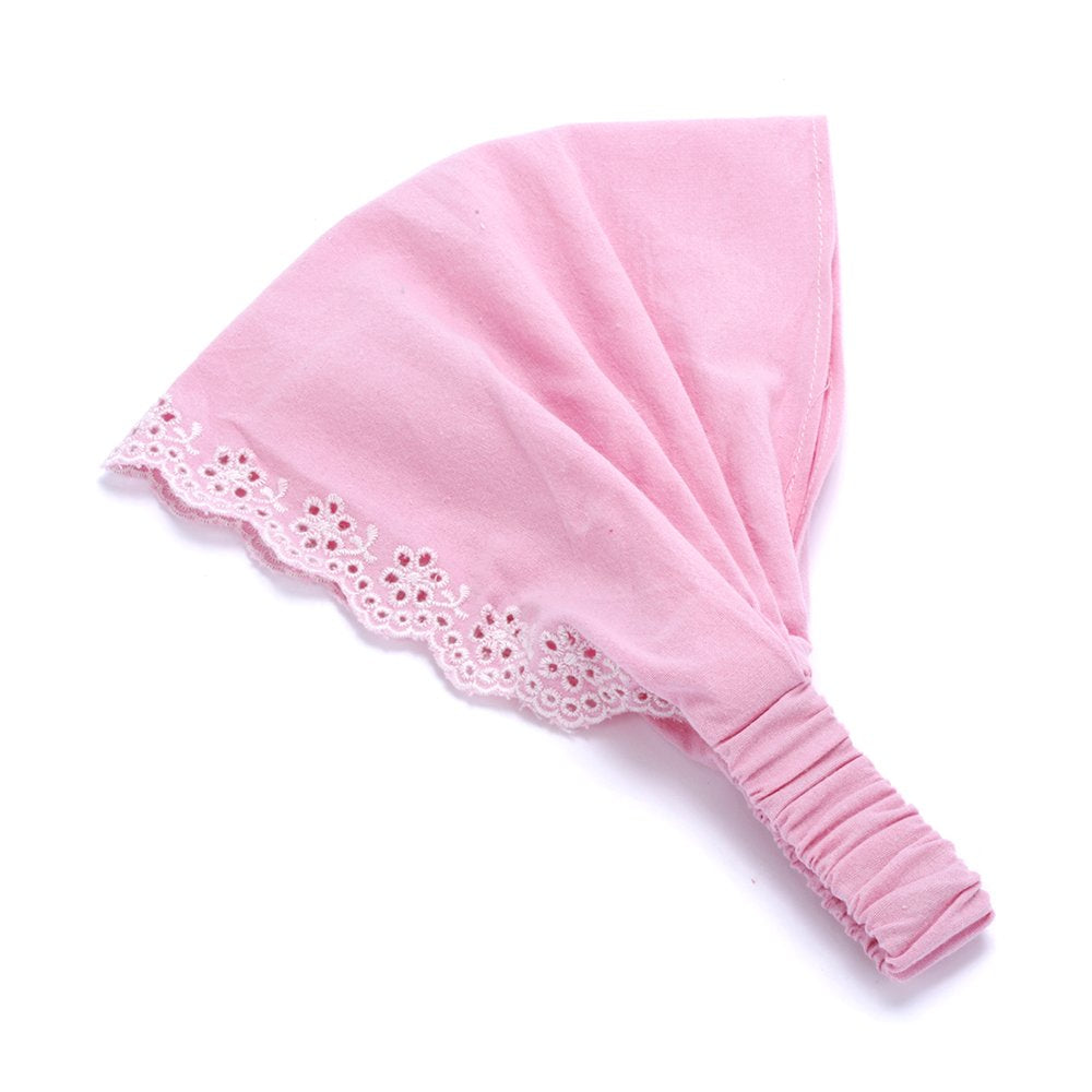 Peppercorn Kids Eyelet Needlework Embroidered Bandana Headband – For Girls Ages 5–12 Years