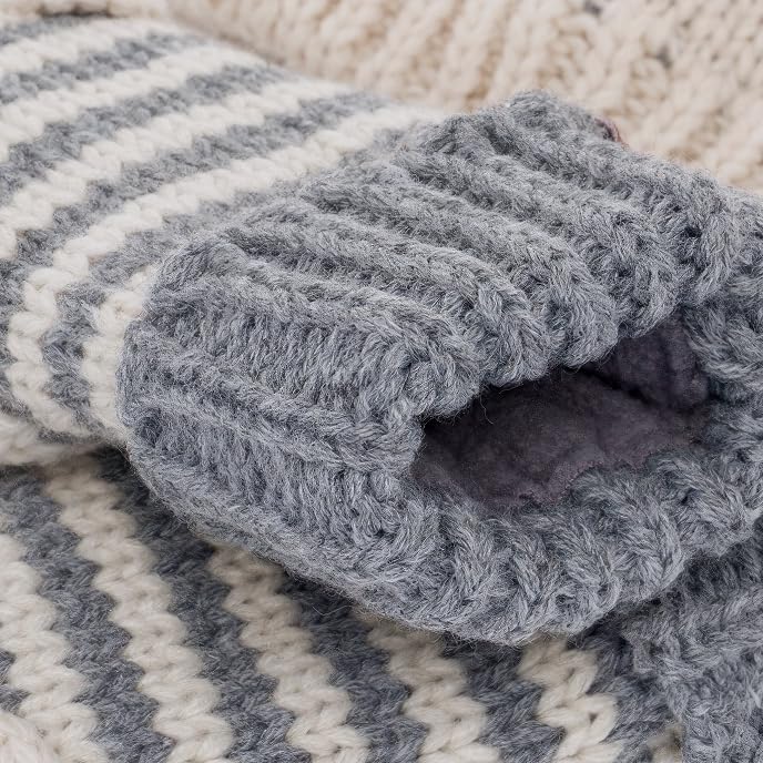 Kids Knit Beanie Set with Mittens, for Boys and Girls (Age 1-6Y) Unique Novelty Design, Premium Quality