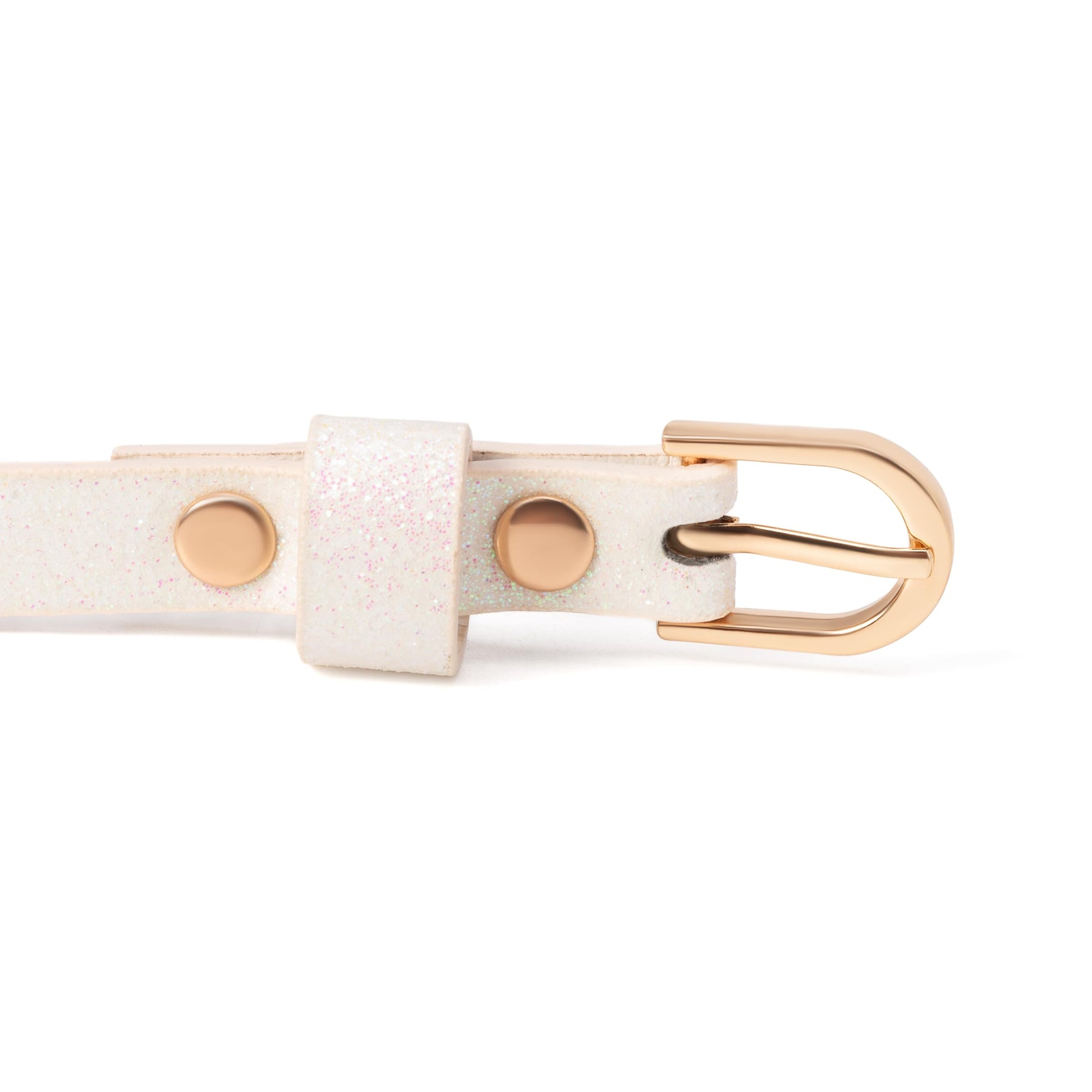 Ultra-Skinny Sparkly Glitter Belt for Girls 4 to 14