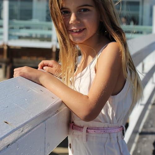 Ultra-Skinny Sparkly Glitter Belt for Girls 4 to 14