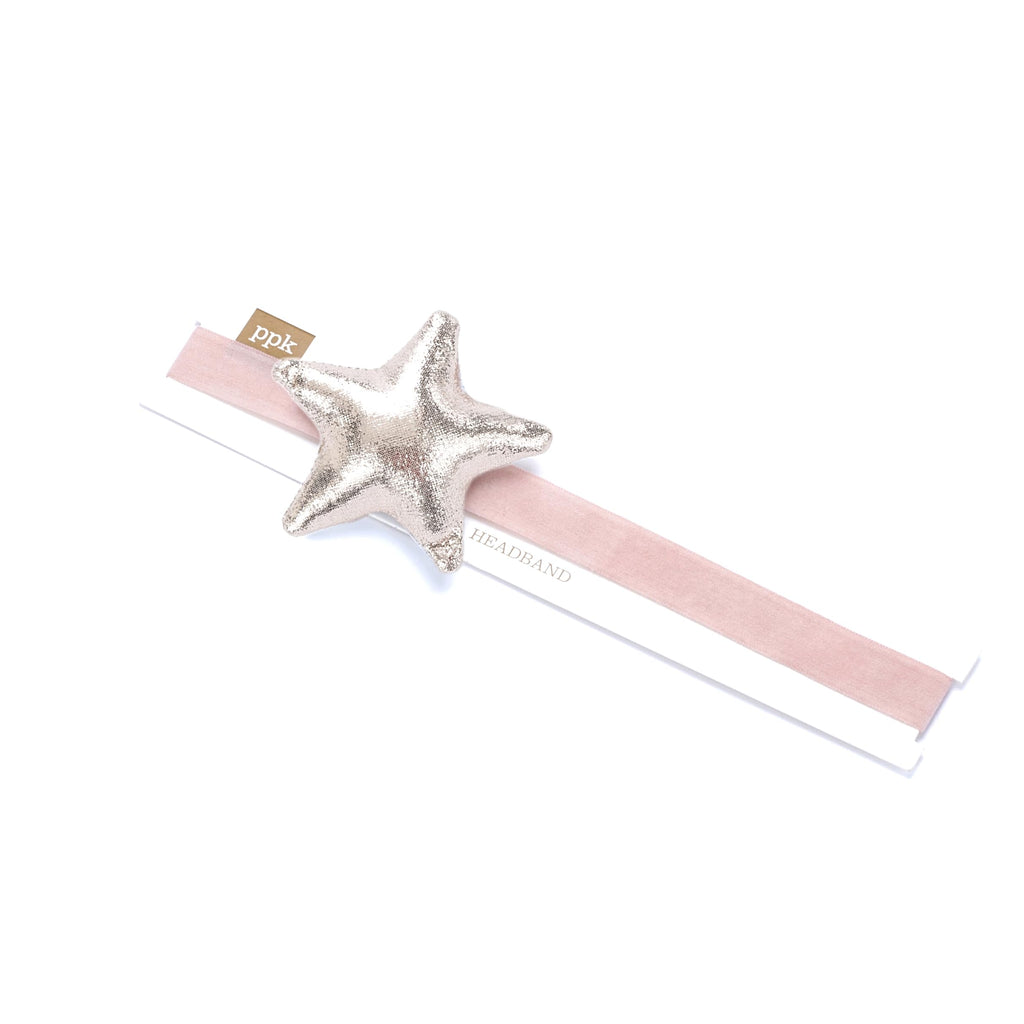 Festive, Shiny Star Headband for Girls All Ages- Gold, Silver