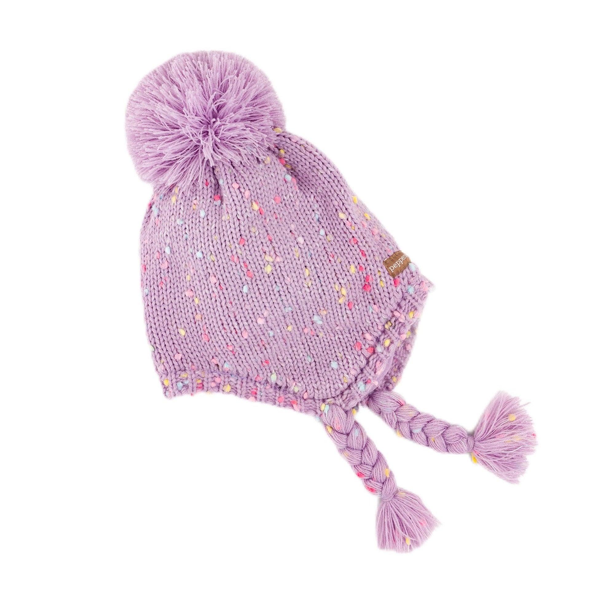 Girls Knit Earflap Hat and Mittens Set, Warm Cold-Weather Essential for Kids 1-12 Years