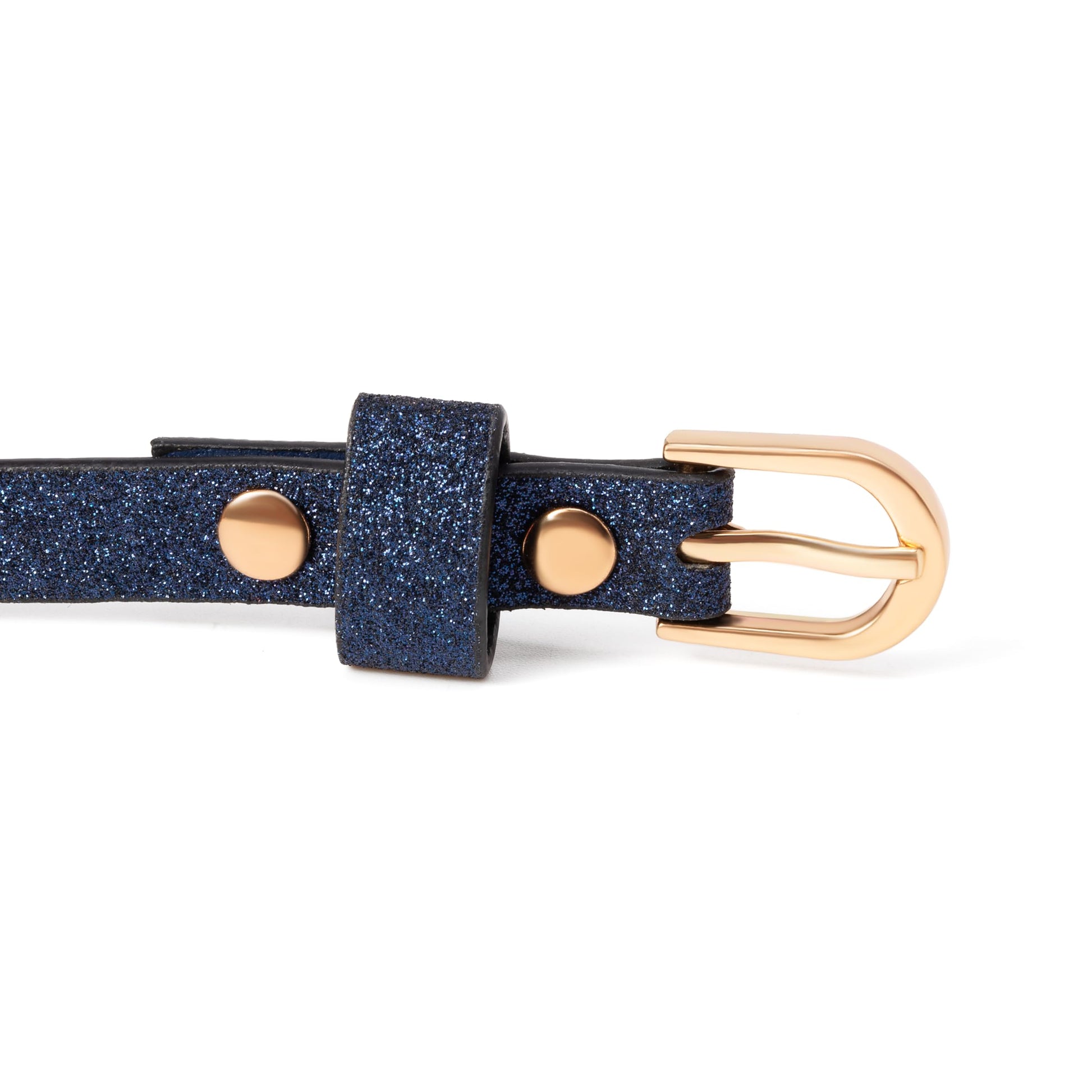 Ultra-Skinny Sparkly Glitter Belt for Girls 4 to 14