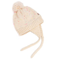 Warm Earflap Knit Beanie Hat with Ties for Toddlers/Little Kids 2-6 Years