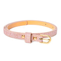 Ultra-Skinny Sparkly Glitter Belt for Girls 4 to 14