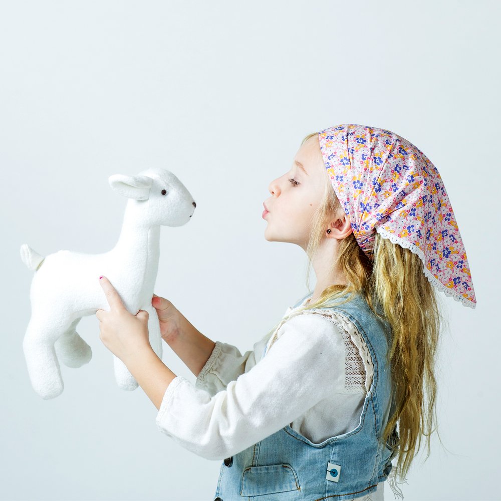 Toddler Girls Summer Bandana Scarf Headband - Country Floral (1-3 Y), Cotton