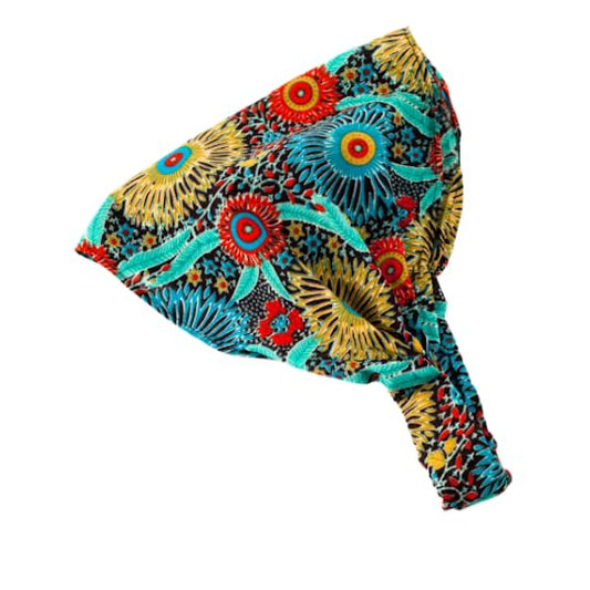 Peppercorn Kids Bandana Headbands for Girls, Youth, Women (Tropical - Green, Teen - Women)