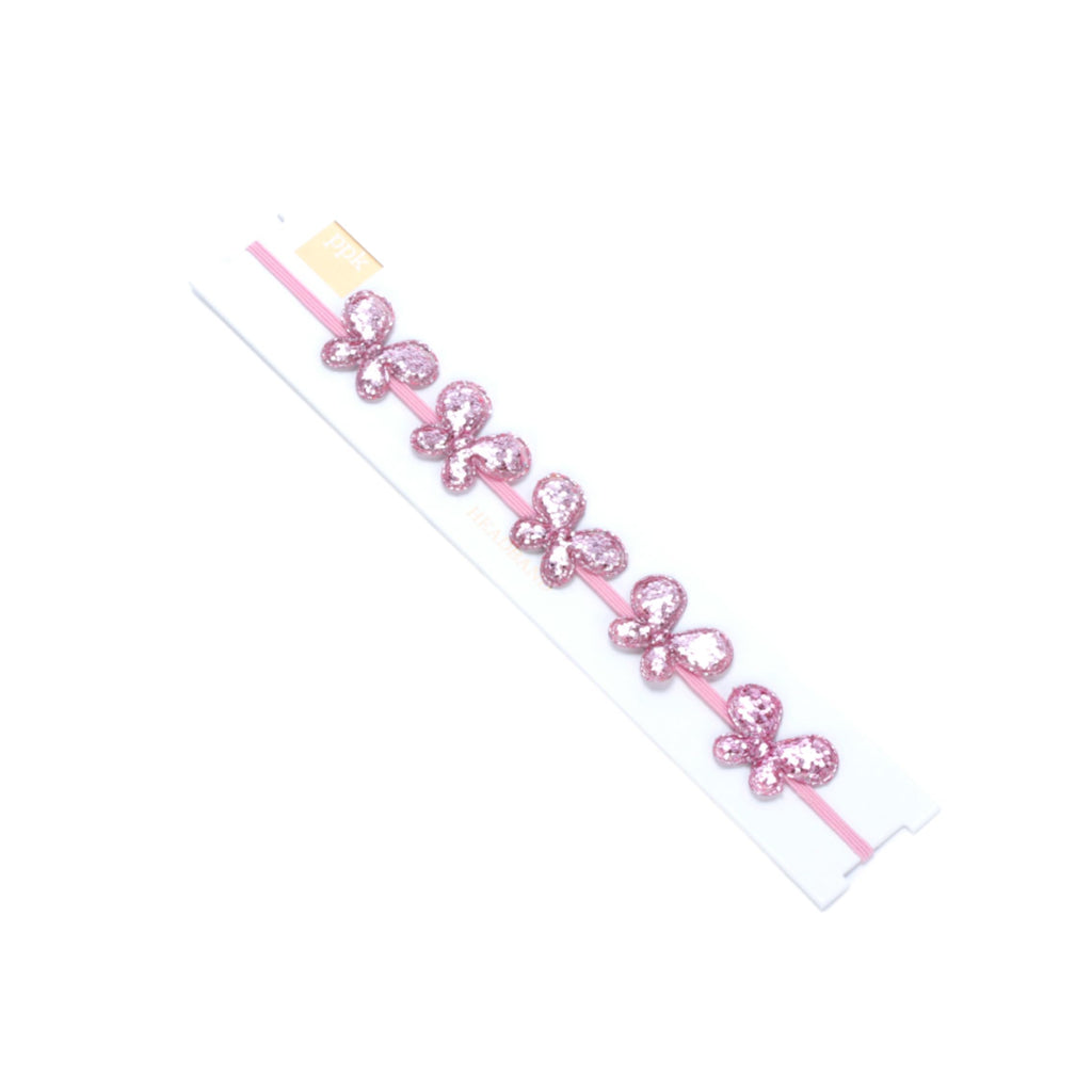 Little Girls Sparkly Butterfly Headband- Toddlers and Kids 3-8 Years