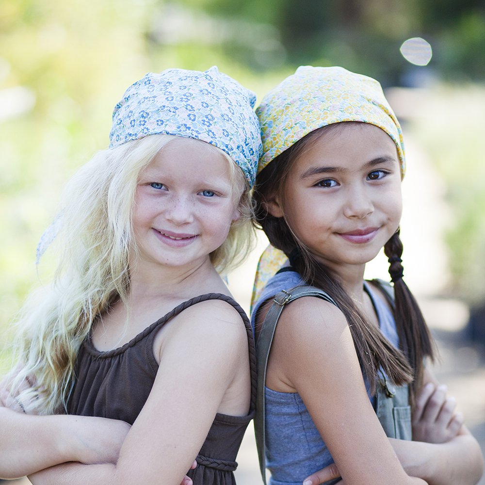 Peppercorn Kids Girls Pre-tied Summer Bandana Scarf - Kids Age 3-8 Y- Strawberry Print