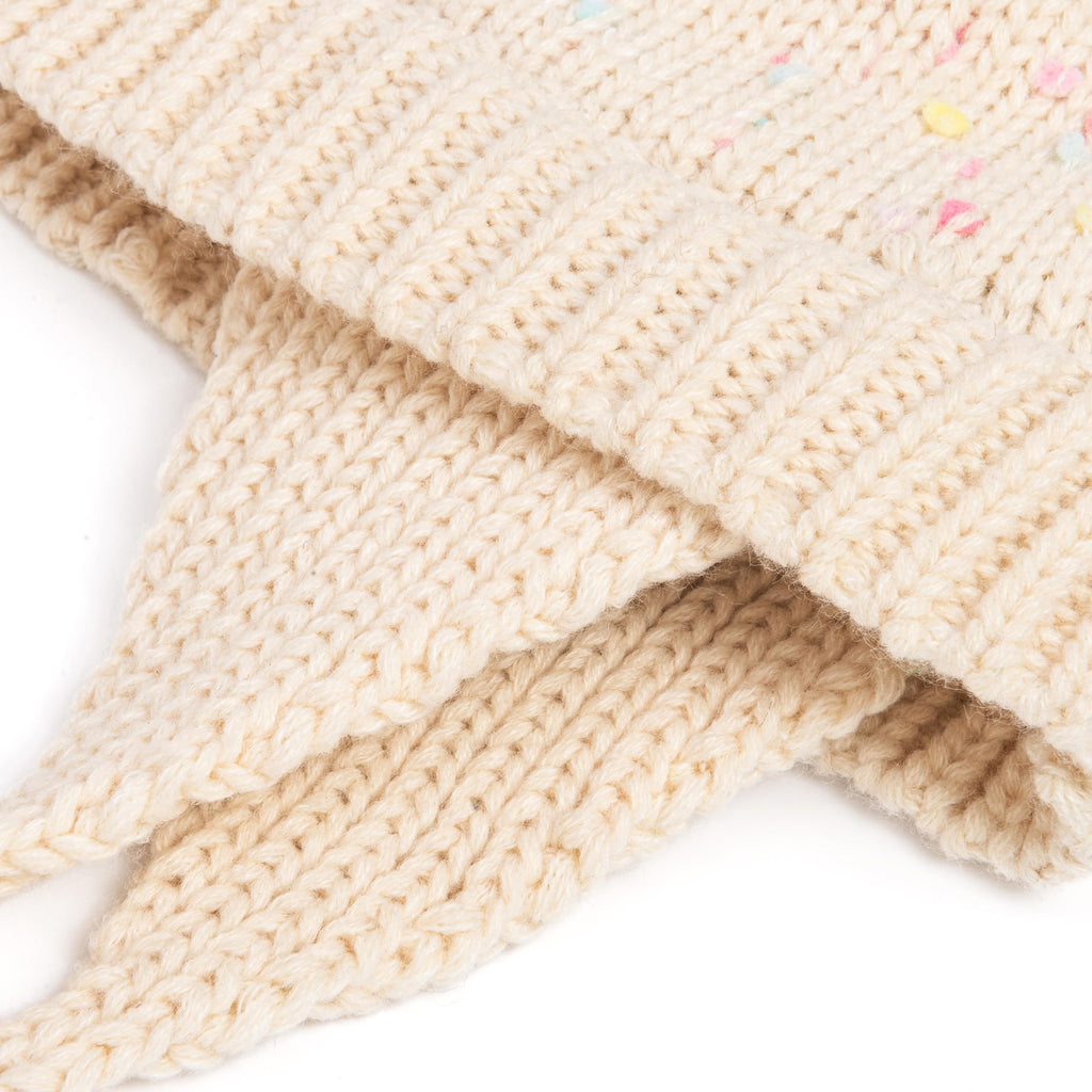 Warm Earflap Knit Beanie 2Pc Set for Toddlers/Little Kids 2-6 Years