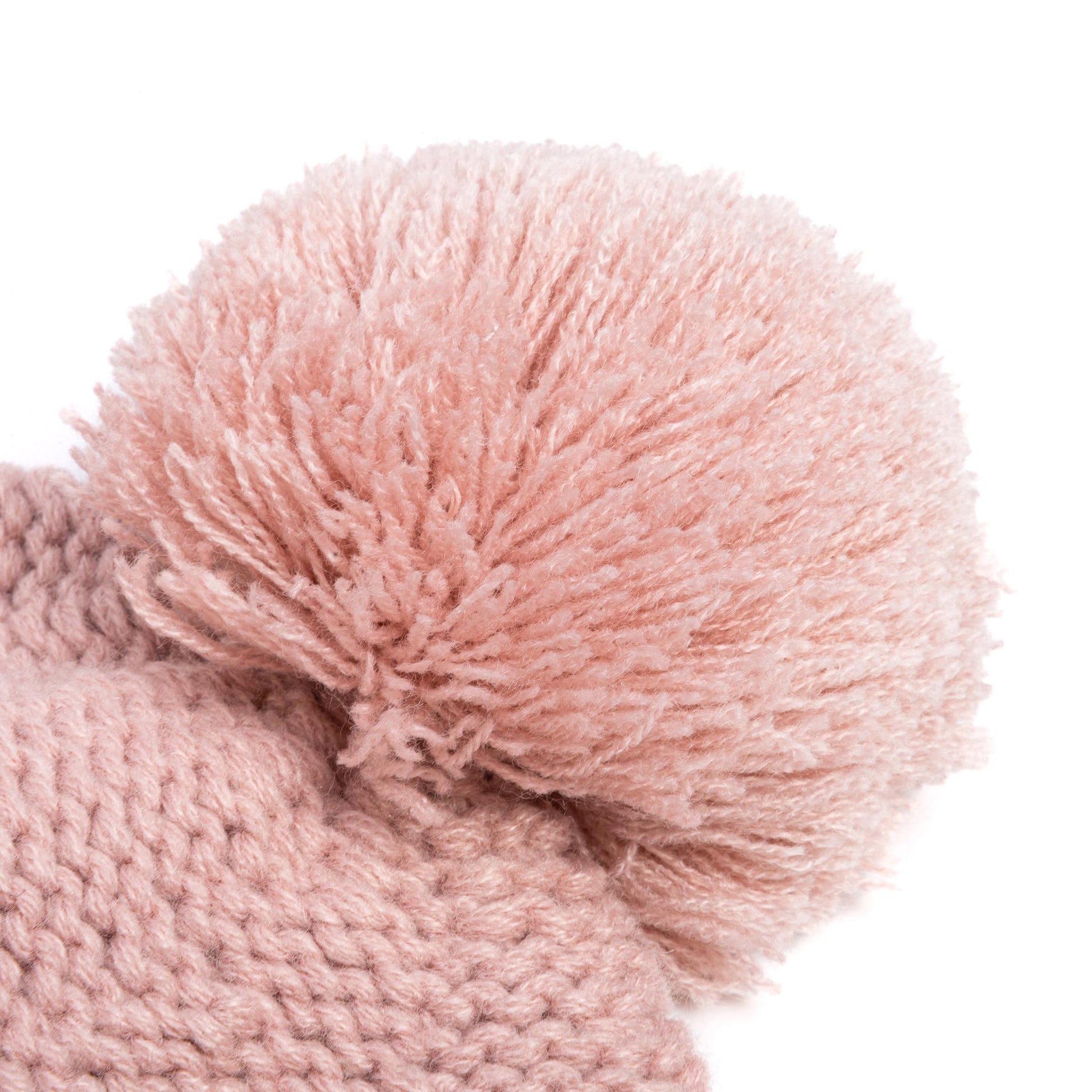 Girls Knit Pompom Beanie with Floral Heart Applique, Soft Fleece-Lined, Unique, Stylish Design, Premium Quality (Kids 1-6 Years)