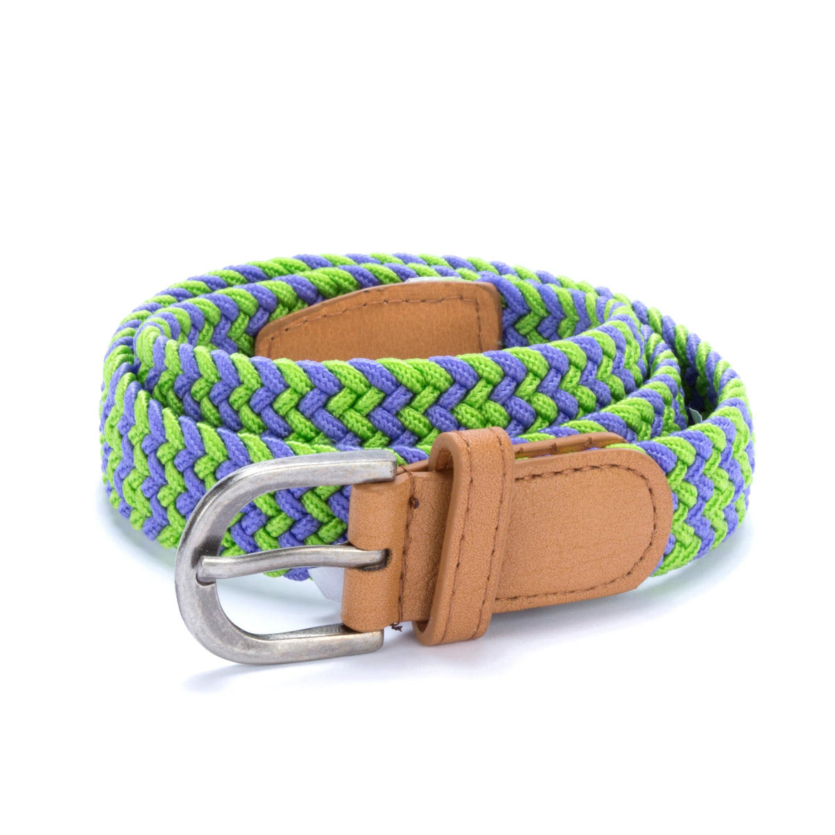 Boys Stretchy Leather Belt - Children's Age 4-14 Y