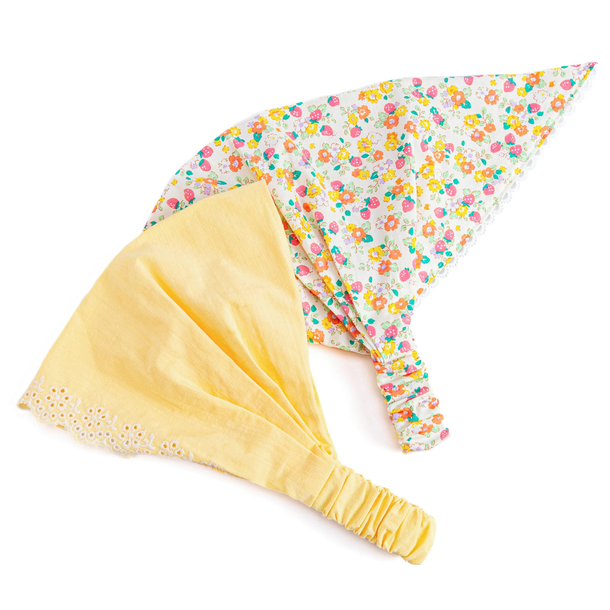 Toddler Girls Summer Bandana Scarf Headband - Country Floral (1-3 Y), Cotton