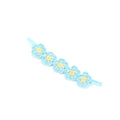 Peppercorn Kids Girls Flower Crown Headband (Age 3-8 Years) - Unique Design, Artisan Knit Hairband for Toddlers and Young Girls