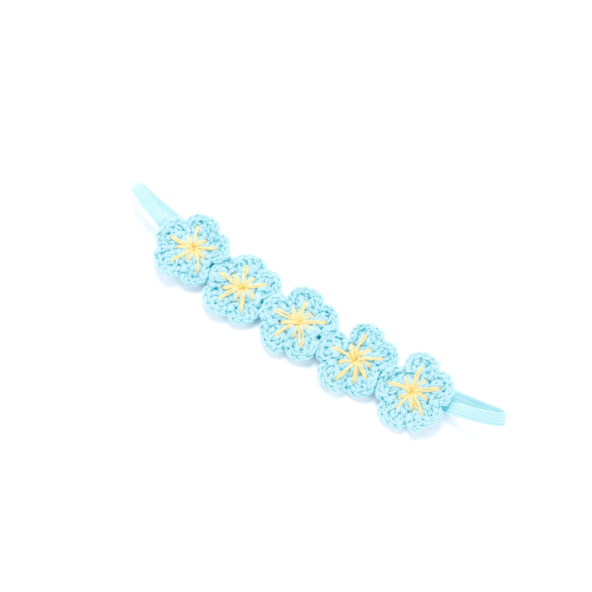 Peppercorn Kids Girls Flower Crown Headband (Age 3-8 Years) - Unique Design, Artisan Knit Hairband for Toddlers and Young Girls