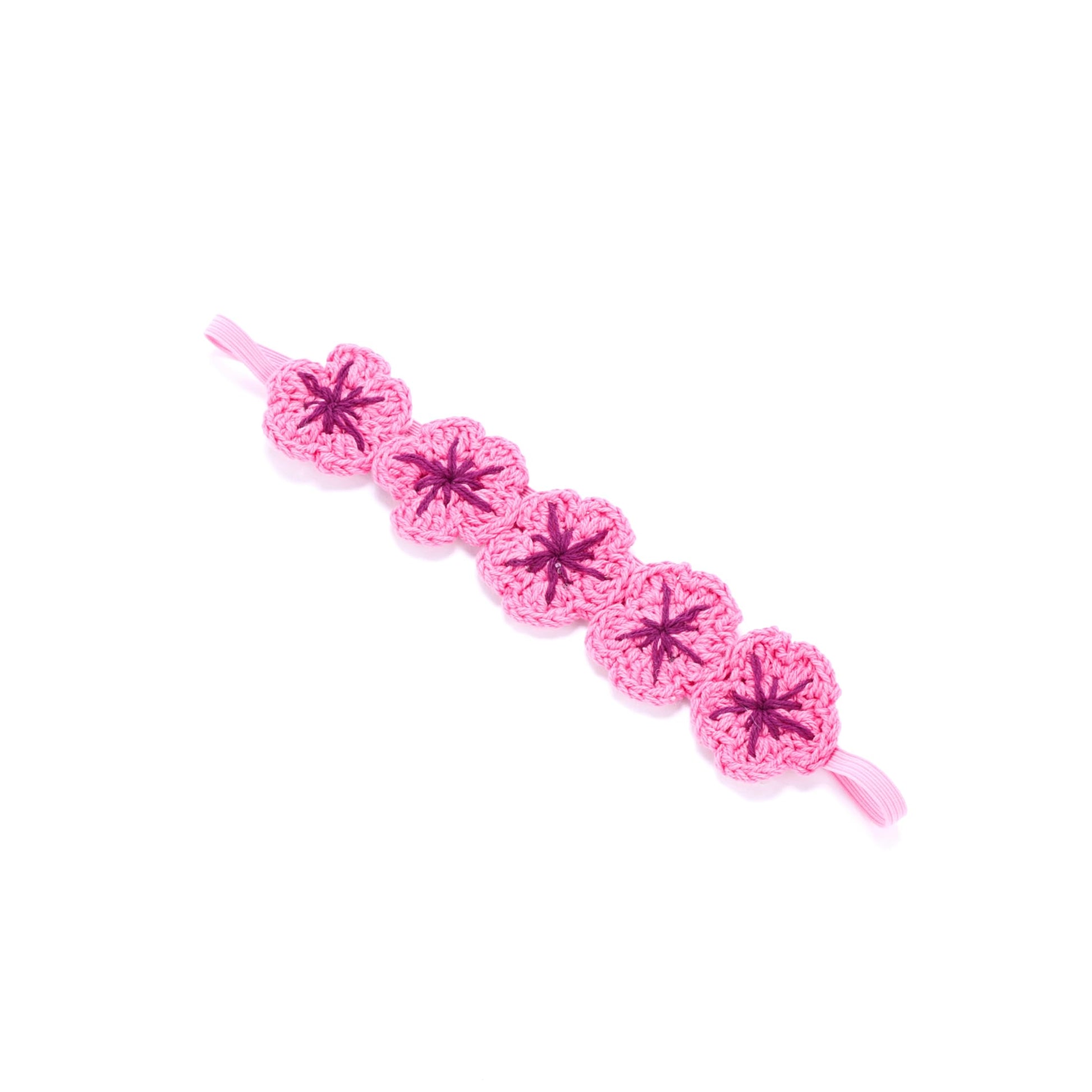 Peppercorn Kids Girls Flower Crown Headband (Age 3-8 Years) - Unique Design, Artisan Knit Hairband for Toddlers and Young Girls