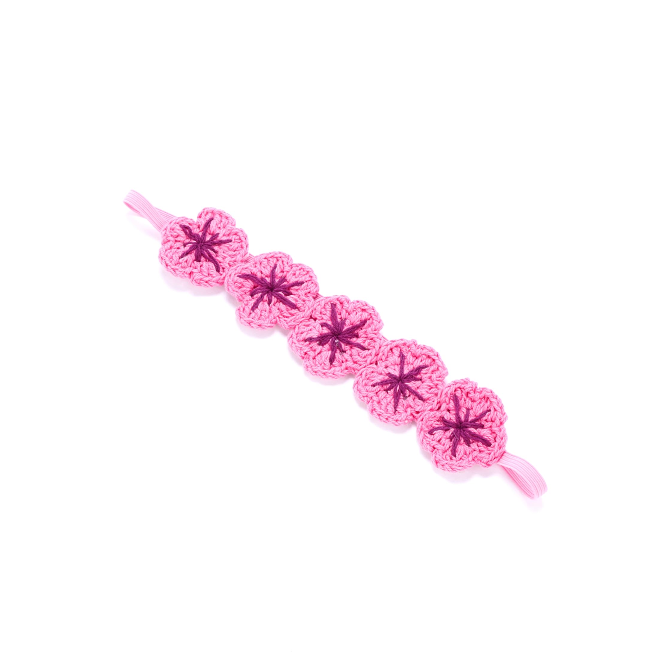 Peppercorn Kids Girls Flower Crown Headband (Age 3-8 Years) - Unique Design, Artisan Knit Hairband for Toddlers and Young Girls