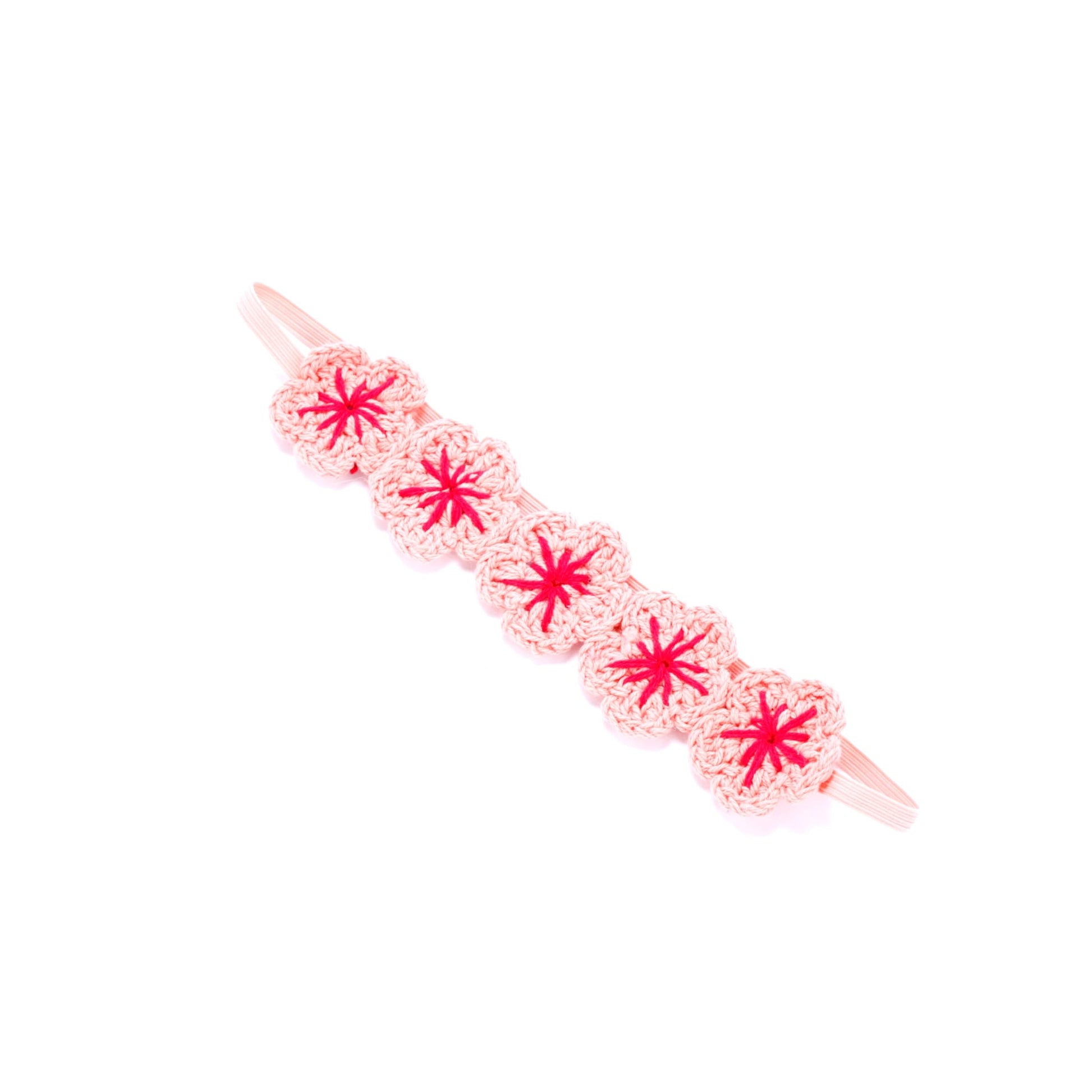Peppercorn Kids Girls Flower Crown Headband (Age 3-8 Years) - Unique Design, Artisan Knit Hairband for Toddlers and Young Girls