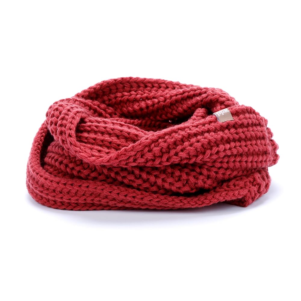 Kids Chunky Knitted Infinity Scarf - One size (Boys Ages 3-12 Y)