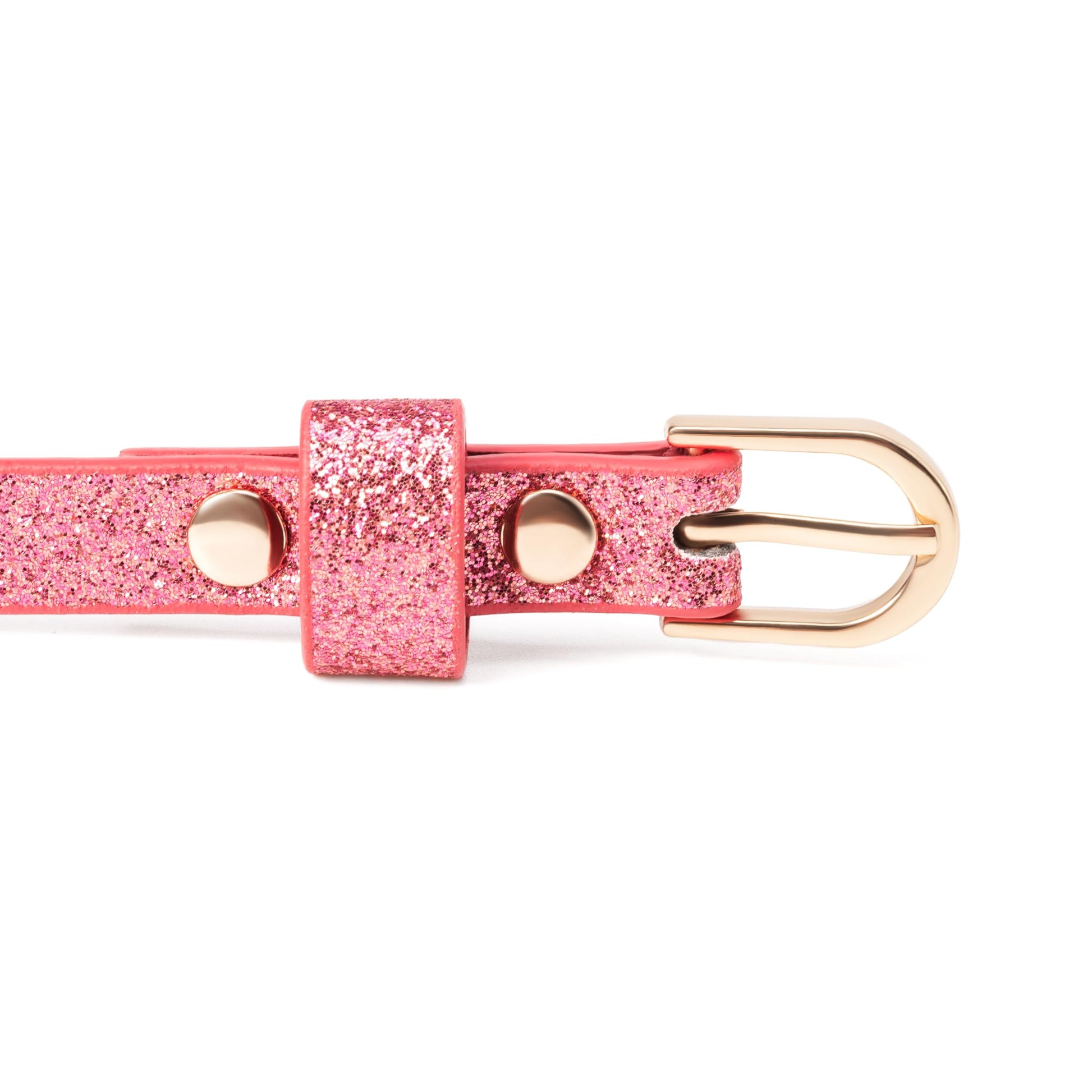 Ultra-Skinny Sparkly Glitter Belt for Girls 4 to 14