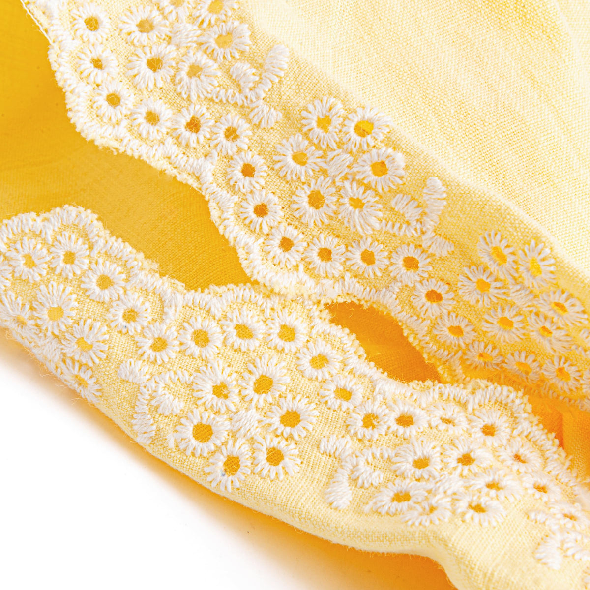 Peppercorn Kids Eyelet Needlework Embroidered Bandana Headband – For Girls Ages 5–12 Years